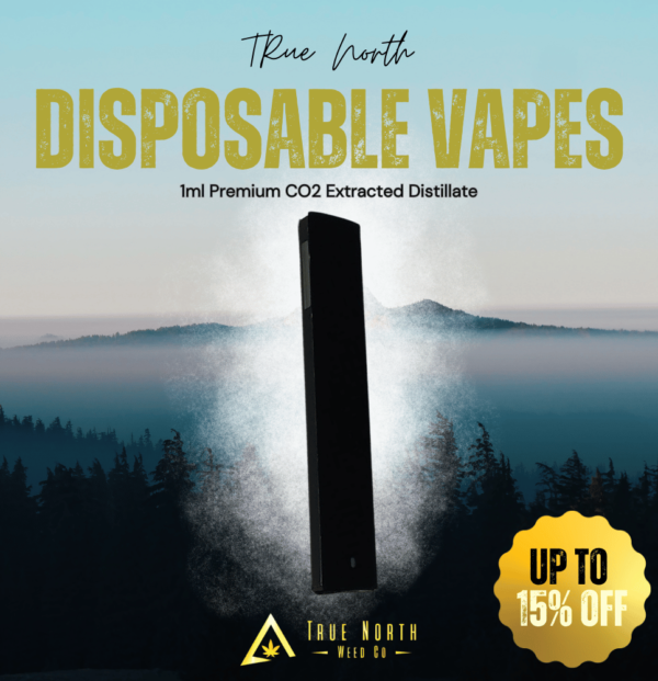 true north weed co disposable vape pen 1ml