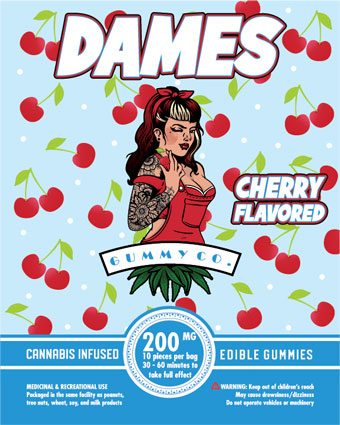 Dames Gummy Co. THC Gummies Cherry
