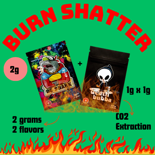 burn extracts shatter 2 flavors